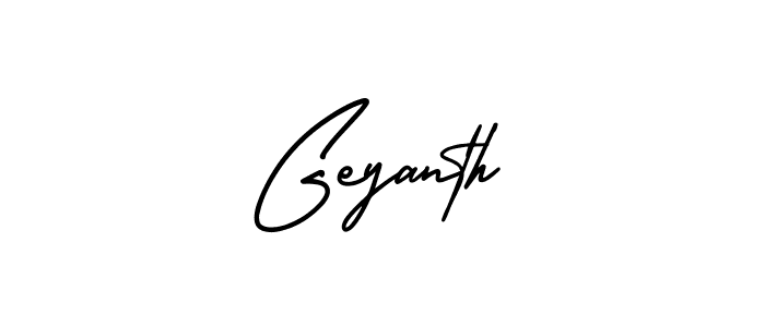 Make a beautiful signature design for name Geyanth. With this signature (AmerikaSignatureDemo-Regular) style, you can create a handwritten signature for free. Geyanth signature style 3 images and pictures png