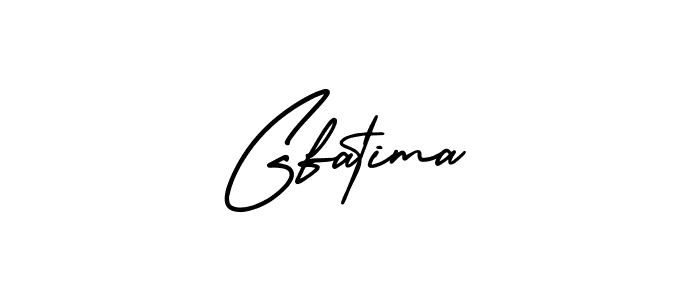 The best way (AmerikaSignatureDemo-Regular) to make a short signature is to pick only two or three words in your name. The name Gfatima include a total of six letters. For converting this name. Gfatima signature style 3 images and pictures png