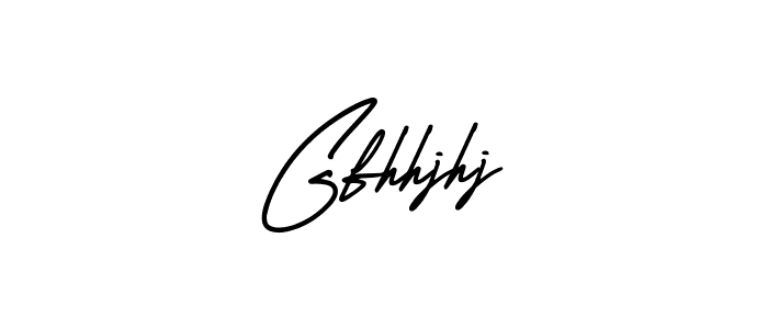 How to make Gfhhjhj name signature. Use AmerikaSignatureDemo-Regular style for creating short signs online. This is the latest handwritten sign. Gfhhjhj signature style 3 images and pictures png