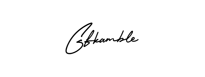 How to make Gfkamble signature? AmerikaSignatureDemo-Regular is a professional autograph style. Create handwritten signature for Gfkamble name. Gfkamble signature style 3 images and pictures png
