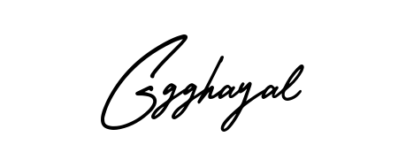 Looking for an artistic signature for Ggghayal? The AmerikaSignatureDemo-Regular calligraphy style gives a sophisticated flow suitable for business cards and emails. Ggghayal signature style 3 images and pictures png