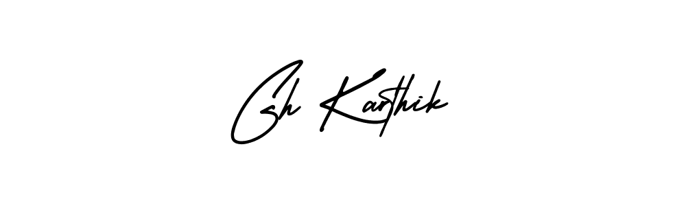 This is the best signature style for the Gh Karthik name. Also you like these signature font (AmerikaSignatureDemo-Regular). Mix name signature. Gh Karthik signature style 3 images and pictures png