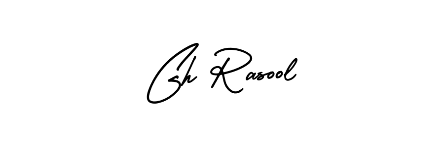Similarly AmerikaSignatureDemo-Regular is the best handwritten signature design. Signature creator online .You can use it as an online autograph creator for name Gh Rasool. Gh Rasool signature style 3 images and pictures png