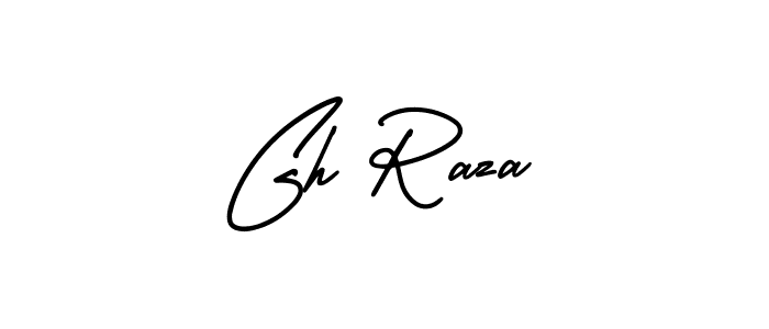 Similarly AmerikaSignatureDemo-Regular is the best handwritten signature design. Signature creator online .You can use it as an online autograph creator for name Gh Raza. Gh Raza signature style 3 images and pictures png