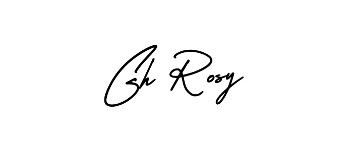 Similarly AmerikaSignatureDemo-Regular is the best handwritten signature design. Signature creator online .You can use it as an online autograph creator for name Gh Rosy. Gh Rosy signature style 3 images and pictures png