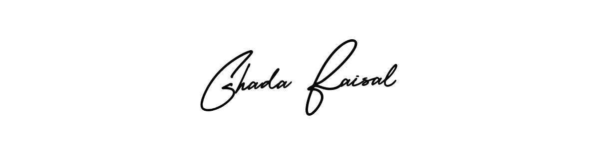 Design your own signature with our free online signature maker. With this signature software, you can create a handwritten (AmerikaSignatureDemo-Regular) signature for name Ghada Faisal. Ghada Faisal signature style 3 images and pictures png