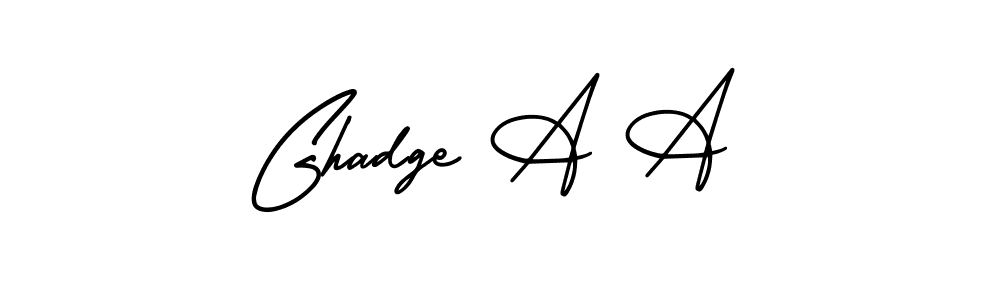 It looks lik you need a new signature style for name Ghadge A A. Design unique handwritten (AmerikaSignatureDemo-Regular) signature with our free signature maker in just a few clicks. Ghadge A A signature style 3 images and pictures png