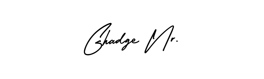 How to make Ghadge Nr. name signature. Use AmerikaSignatureDemo-Regular style for creating short signs online. This is the latest handwritten sign. Ghadge Nr. signature style 3 images and pictures png