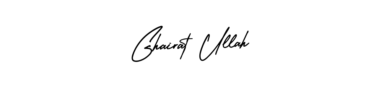This is the best signature style for the Ghairat Ullah name. Also you like these signature font (AmerikaSignatureDemo-Regular). Mix name signature. Ghairat Ullah signature style 3 images and pictures png