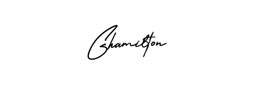 Create a beautiful signature design for name Ghamilton. With this signature (AmerikaSignatureDemo-Regular) fonts, you can make a handwritten signature for free. Ghamilton signature style 3 images and pictures png