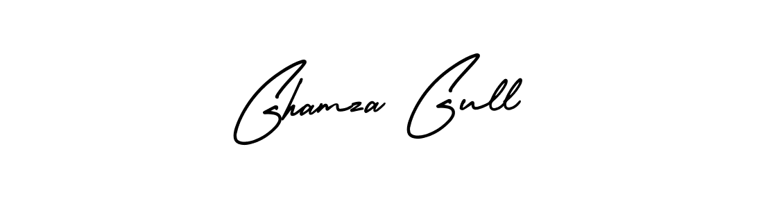 Ghamza Gull stylish signature style. Best Handwritten Sign (AmerikaSignatureDemo-Regular) for my name. Handwritten Signature Collection Ideas for my name Ghamza Gull. Ghamza Gull signature style 3 images and pictures png