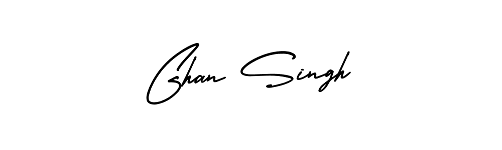 This is the best signature style for the Ghan Singh name. Also you like these signature font (AmerikaSignatureDemo-Regular). Mix name signature. Ghan Singh signature style 3 images and pictures png