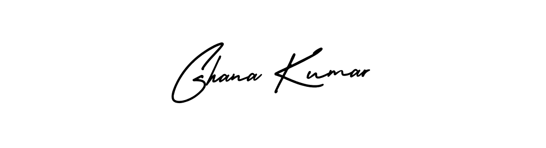 Use a signature maker to create a handwritten signature online. With this signature software, you can design (AmerikaSignatureDemo-Regular) your own signature for name Ghana Kumar. Ghana Kumar signature style 3 images and pictures png