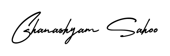 Make a beautiful signature design for name Ghanashyam Sahoo. Use this online signature maker to create a handwritten signature for free. Ghanashyam Sahoo signature style 3 images and pictures png
