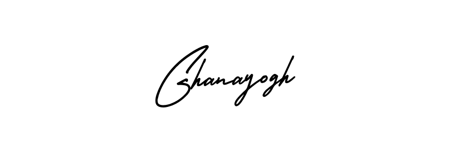 Make a beautiful signature design for name Ghanayogh. With this signature (AmerikaSignatureDemo-Regular) style, you can create a handwritten signature for free. Ghanayogh signature style 3 images and pictures png