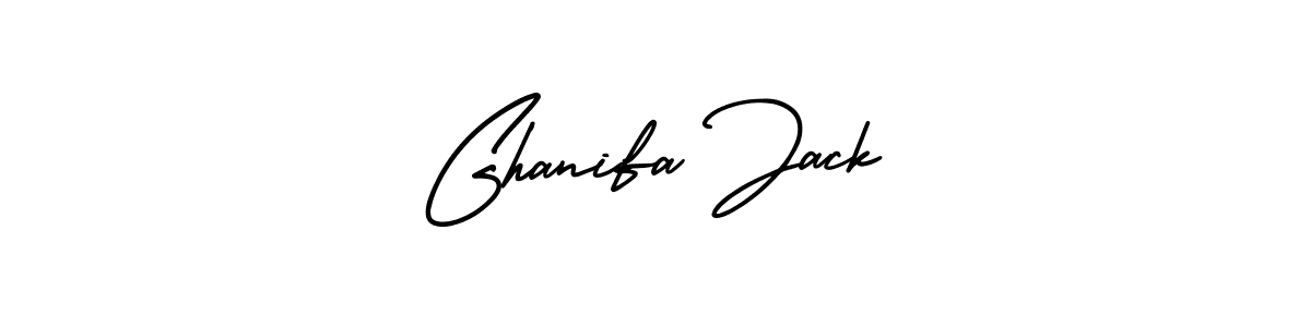 Ghanifa Jack stylish signature style. Best Handwritten Sign (AmerikaSignatureDemo-Regular) for my name. Handwritten Signature Collection Ideas for my name Ghanifa Jack. Ghanifa Jack signature style 3 images and pictures png