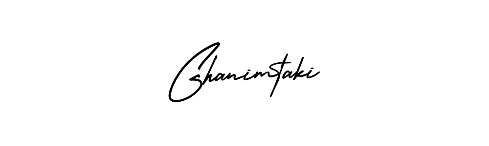 It looks lik you need a new signature style for name Ghanimtaki. Design unique handwritten (AmerikaSignatureDemo-Regular) signature with our free signature maker in just a few clicks. Ghanimtaki signature style 3 images and pictures png