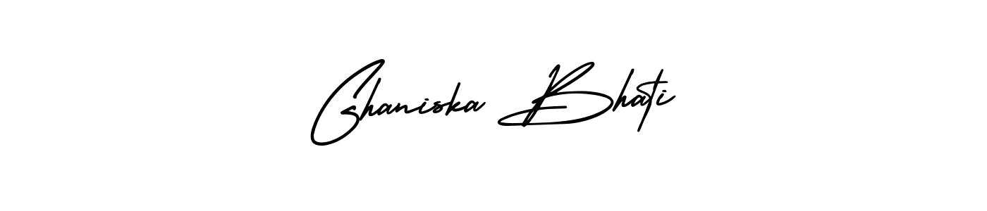 Use a signature maker to create a handwritten signature online. With this signature software, you can design (AmerikaSignatureDemo-Regular) your own signature for name Ghaniska Bhati. Ghaniska Bhati signature style 3 images and pictures png