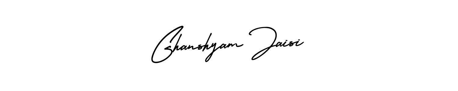 Design your own signature with our free online signature maker. With this signature software, you can create a handwritten (AmerikaSignatureDemo-Regular) signature for name Ghanshyam Jaisi. Ghanshyam Jaisi signature style 3 images and pictures png