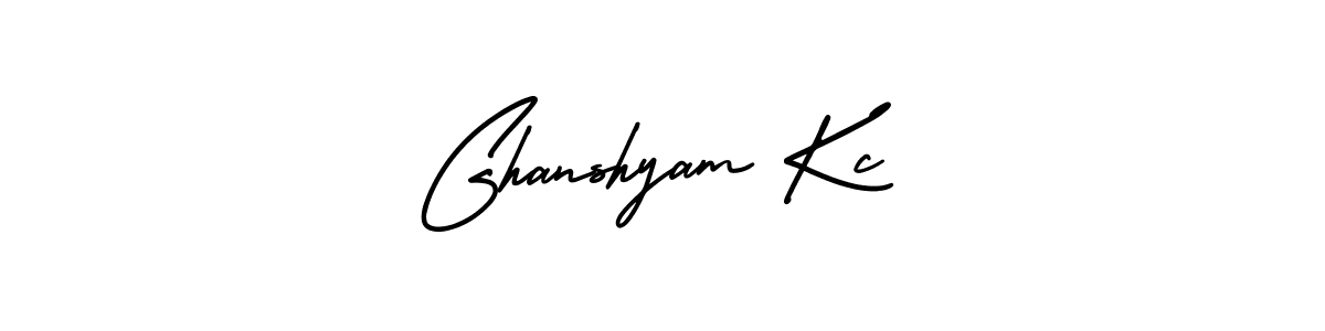 Ghanshyam Kc stylish signature style. Best Handwritten Sign (AmerikaSignatureDemo-Regular) for my name. Handwritten Signature Collection Ideas for my name Ghanshyam Kc. Ghanshyam Kc signature style 3 images and pictures png