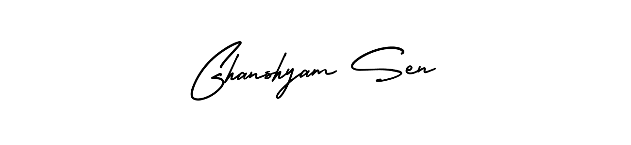 if you are searching for the best signature style for your name Ghanshyam Sen. so please give up your signature search. here we have designed multiple signature styles  using AmerikaSignatureDemo-Regular. Ghanshyam Sen signature style 3 images and pictures png