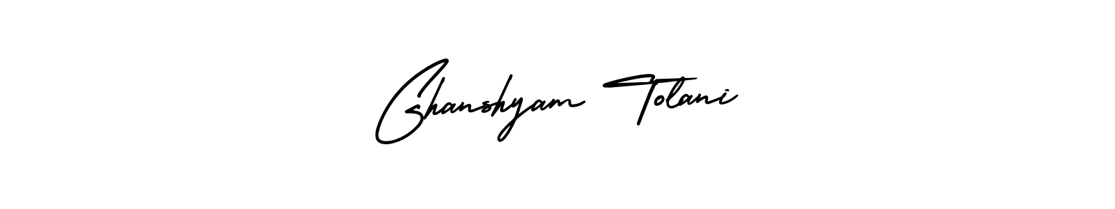 This is the best signature style for the Ghanshyam Tolani name. Also you like these signature font (AmerikaSignatureDemo-Regular). Mix name signature. Ghanshyam Tolani signature style 3 images and pictures png