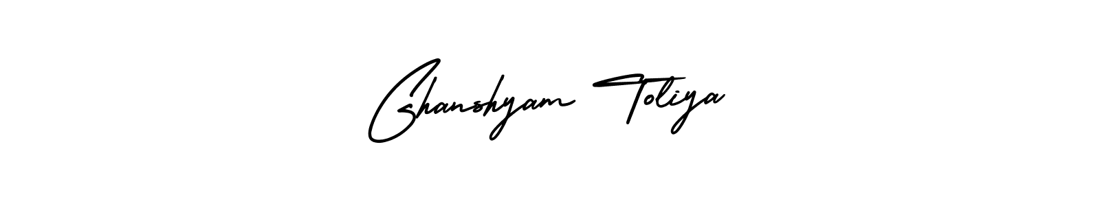 Create a beautiful signature design for name Ghanshyam Toliya. With this signature (AmerikaSignatureDemo-Regular) fonts, you can make a handwritten signature for free. Ghanshyam Toliya signature style 3 images and pictures png