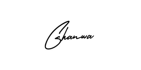 Use a signature maker to create a handwritten signature online. With this signature software, you can design (AmerikaSignatureDemo-Regular) your own signature for name Ghanwa. Ghanwa signature style 3 images and pictures png