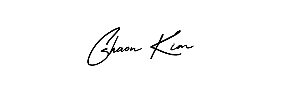How to make Ghaon Kim signature? AmerikaSignatureDemo-Regular is a professional autograph style. Create handwritten signature for Ghaon Kim name. Ghaon Kim signature style 3 images and pictures png