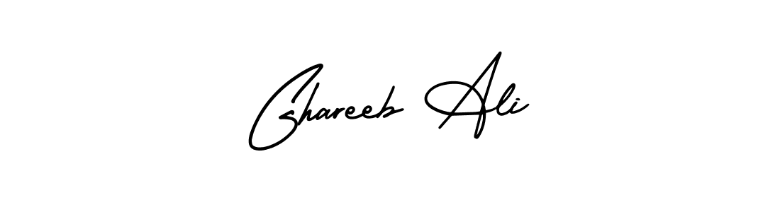 Make a beautiful signature design for name Ghareeb Ali. With this signature (AmerikaSignatureDemo-Regular) style, you can create a handwritten signature for free. Ghareeb Ali signature style 3 images and pictures png