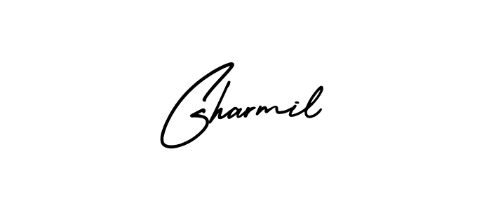 Design your own signature with our free online signature maker. With this signature software, you can create a handwritten (AmerikaSignatureDemo-Regular) signature for name Gharmil. Gharmil signature style 3 images and pictures png