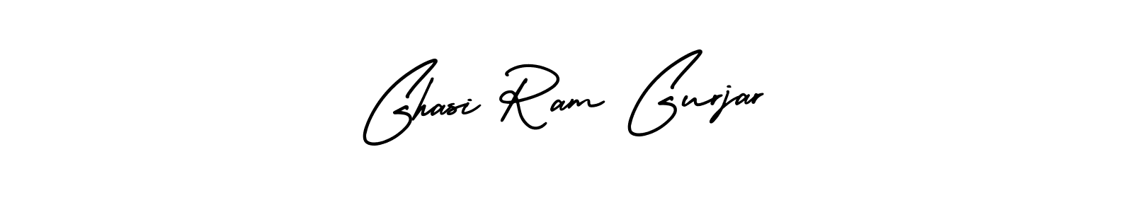 Design your own signature with our free online signature maker. With this signature software, you can create a handwritten (AmerikaSignatureDemo-Regular) signature for name Ghasi Ram Gurjar. Ghasi Ram Gurjar signature style 3 images and pictures png
