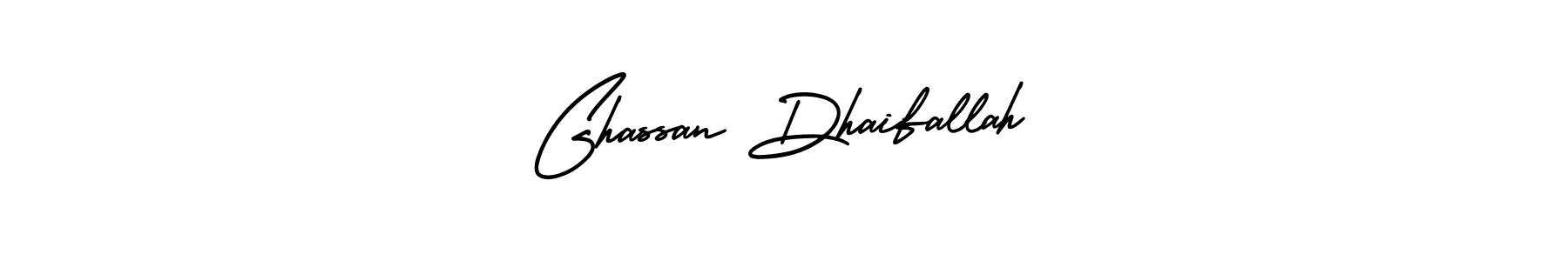 Ghassan Dhaifallah stylish signature style. Best Handwritten Sign (AmerikaSignatureDemo-Regular) for my name. Handwritten Signature Collection Ideas for my name Ghassan Dhaifallah. Ghassan Dhaifallah signature style 3 images and pictures png