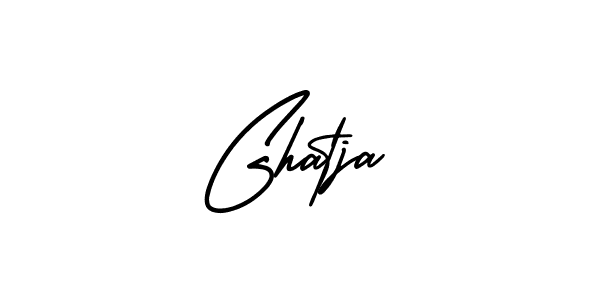 Create a beautiful signature design for name Ghatja. With this signature (AmerikaSignatureDemo-Regular) fonts, you can make a handwritten signature for free. Ghatja signature style 3 images and pictures png