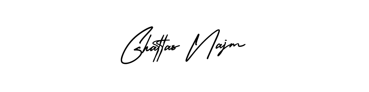 Create a beautiful signature design for name Ghattas Najm. With this signature (AmerikaSignatureDemo-Regular) fonts, you can make a handwritten signature for free. Ghattas Najm signature style 3 images and pictures png