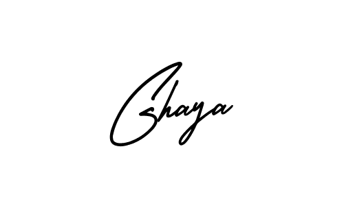 Design your own signature with our free online signature maker. With this signature software, you can create a handwritten (AmerikaSignatureDemo-Regular) signature for name Ghaya. Ghaya signature style 3 images and pictures png