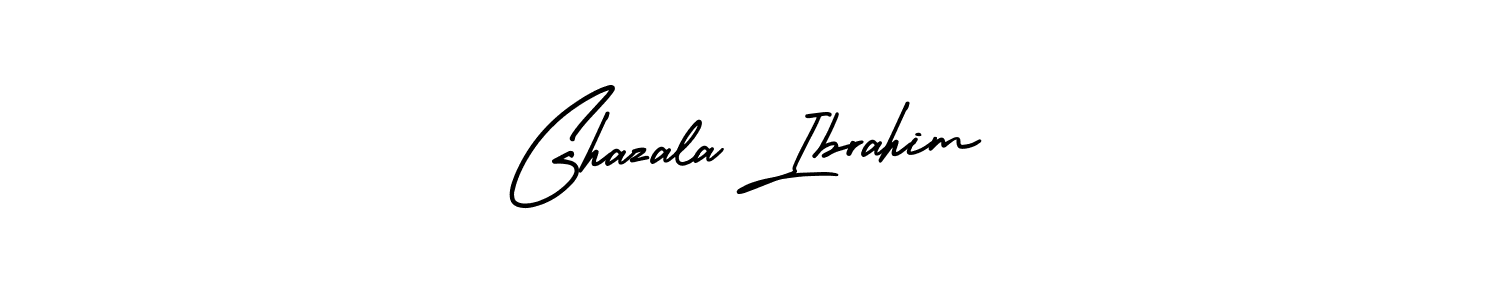 Use a signature maker to create a handwritten signature online. With this signature software, you can design (AmerikaSignatureDemo-Regular) your own signature for name Ghazala Ibrahim. Ghazala Ibrahim signature style 3 images and pictures png