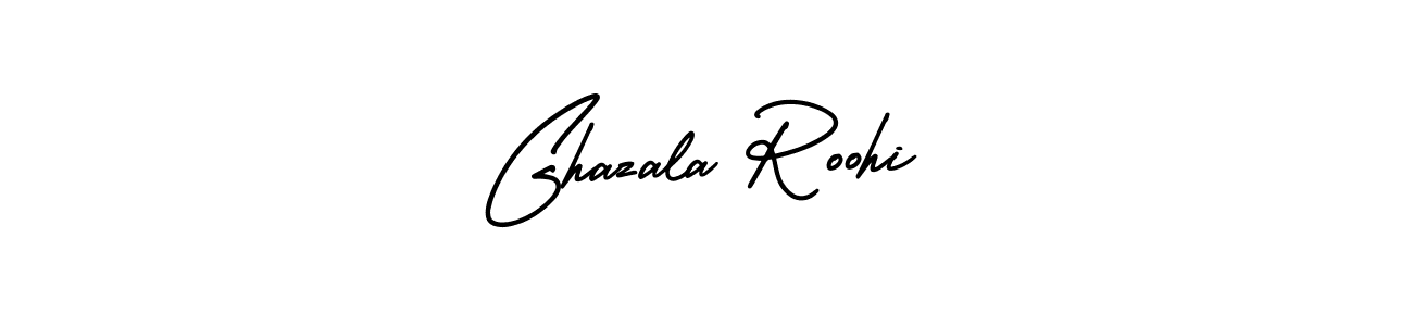 Create a beautiful signature design for name Ghazala Roohi. With this signature (AmerikaSignatureDemo-Regular) fonts, you can make a handwritten signature for free. Ghazala Roohi signature style 3 images and pictures png