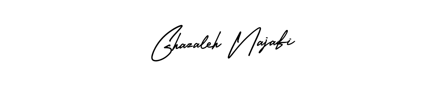 Check out images of Autograph of Ghazaleh Najafi name. Actor Ghazaleh Najafi Signature Style. AmerikaSignatureDemo-Regular is a professional sign style online. Ghazaleh Najafi signature style 3 images and pictures png