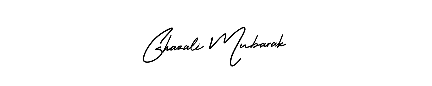 Similarly AmerikaSignatureDemo-Regular is the best handwritten signature design. Signature creator online .You can use it as an online autograph creator for name Ghazali Mubarak. Ghazali Mubarak signature style 3 images and pictures png