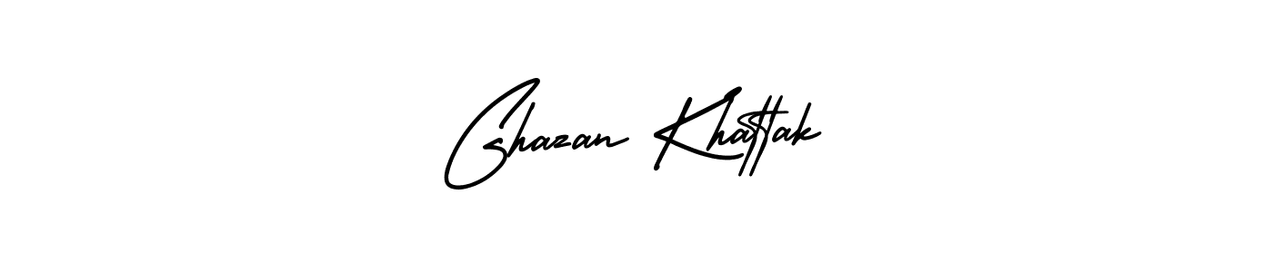 Design your own signature with our free online signature maker. With this signature software, you can create a handwritten (AmerikaSignatureDemo-Regular) signature for name Ghazan Khattak. Ghazan Khattak signature style 3 images and pictures png