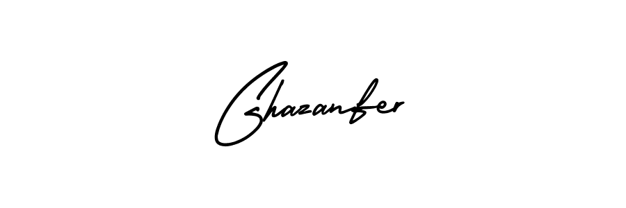 This is the best signature style for the Ghazanfer name. Also you like these signature font (AmerikaSignatureDemo-Regular). Mix name signature. Ghazanfer signature style 3 images and pictures png