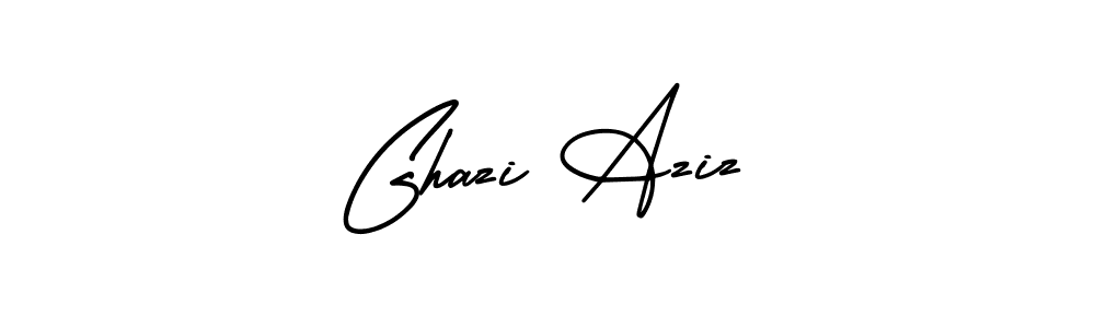 It looks lik you need a new signature style for name Ghazi Aziz. Design unique handwritten (AmerikaSignatureDemo-Regular) signature with our free signature maker in just a few clicks. Ghazi Aziz signature style 3 images and pictures png
