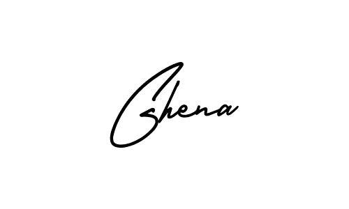 Make a beautiful signature design for name Ghena. With this signature (AmerikaSignatureDemo-Regular) style, you can create a handwritten signature for free. Ghena signature style 3 images and pictures png