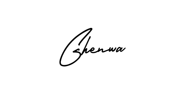 Make a beautiful signature design for name Ghenwa. With this signature (AmerikaSignatureDemo-Regular) style, you can create a handwritten signature for free. Ghenwa signature style 3 images and pictures png