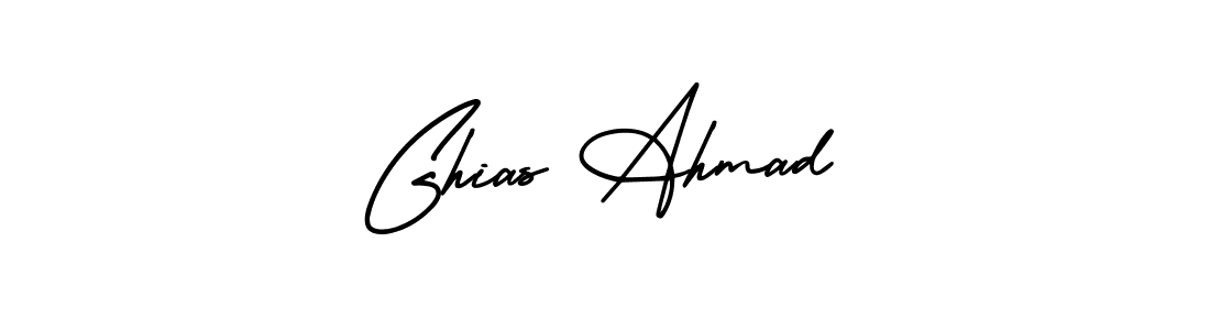 How to make Ghias Ahmad signature? AmerikaSignatureDemo-Regular is a professional autograph style. Create handwritten signature for Ghias Ahmad name. Ghias Ahmad signature style 3 images and pictures png