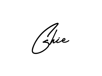 Create a beautiful signature design for name Ghie. With this signature (AmerikaSignatureDemo-Regular) fonts, you can make a handwritten signature for free. Ghie signature style 3 images and pictures png