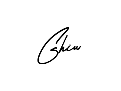 Ghiw stylish signature style. Best Handwritten Sign (AmerikaSignatureDemo-Regular) for my name. Handwritten Signature Collection Ideas for my name Ghiw. Ghiw signature style 3 images and pictures png