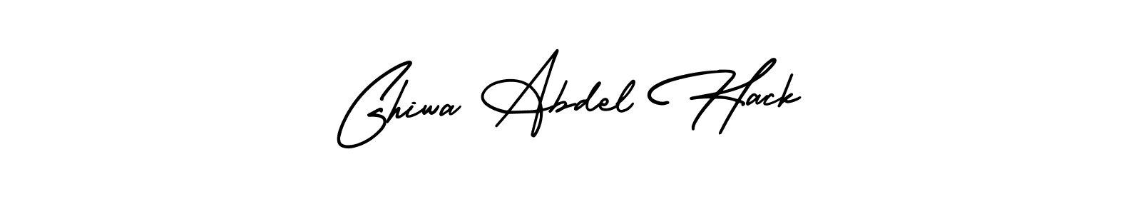 How to make Ghiwa Abdel Hack name signature. Use AmerikaSignatureDemo-Regular style for creating short signs online. This is the latest handwritten sign. Ghiwa Abdel Hack signature style 3 images and pictures png