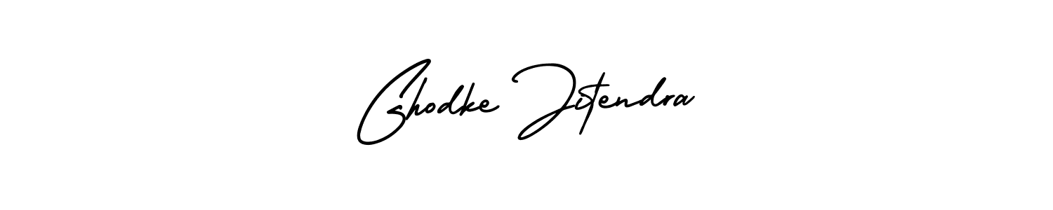 How to make Ghodke Jitendra signature? AmerikaSignatureDemo-Regular is a professional autograph style. Create handwritten signature for Ghodke Jitendra name. Ghodke Jitendra signature style 3 images and pictures png